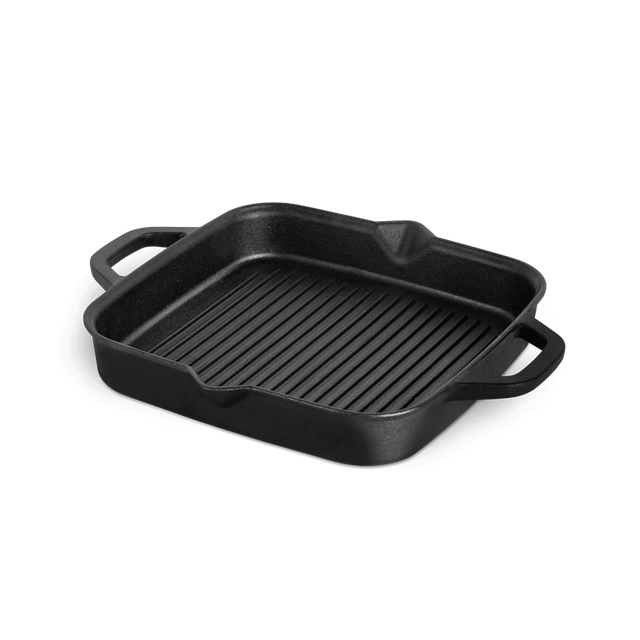 Grillpfanne Gusseisen seitlich Grillpfanne Gusseisen seitlich