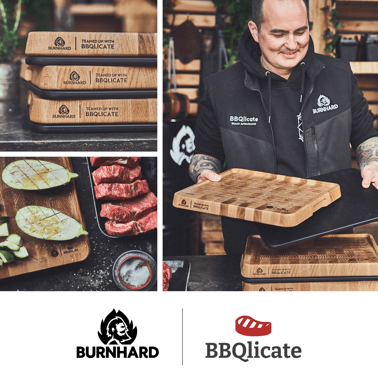 Food-Blogger BBQlicate nutzt 2-in-1 Schneidebrett bei der Zubereitung Food-Blogger BBQlicate nutzt 2-in-1 Schneidebrett bei der Zubereitung