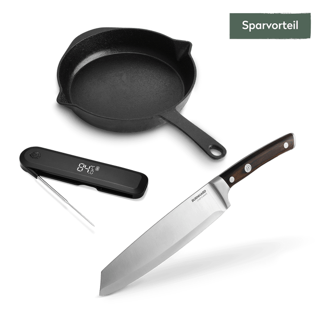 Steak Lover-Set mit Bratpfanne 3-tlg. Steak Lover-Set mit Bratpfanne 3-tlg.