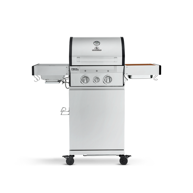 945506_ 945965 FRED Junior 2-Brenner Gasgrill Deluxe frontal 945506_ 945965 FRED Junior 2-Brenner Gasgrill Deluxe frontal