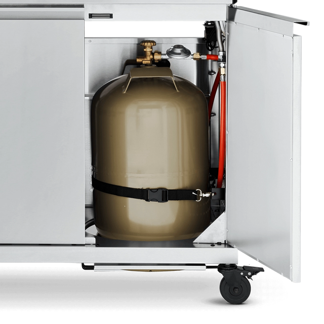 Unterschrank mit Stauraum für Gasflasche Unterschrank mit Stauraum für Gasflasche