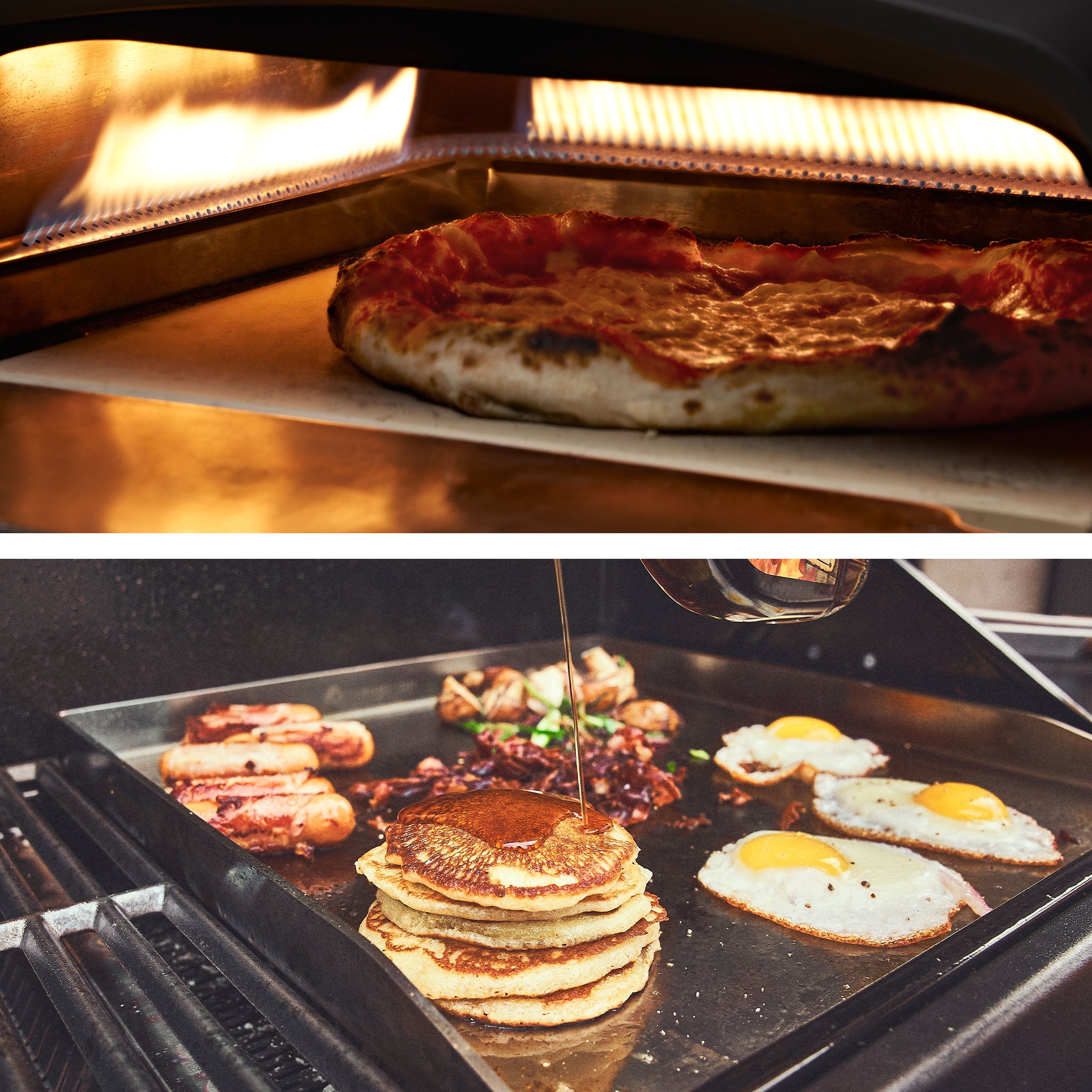 Verschiedene Oberflächen wie Grillplatten und Pizzasteine zur Temperaturmessung Verschiedene Oberflächen wie Grillplatten und Pizzasteine zur Temperaturmessung