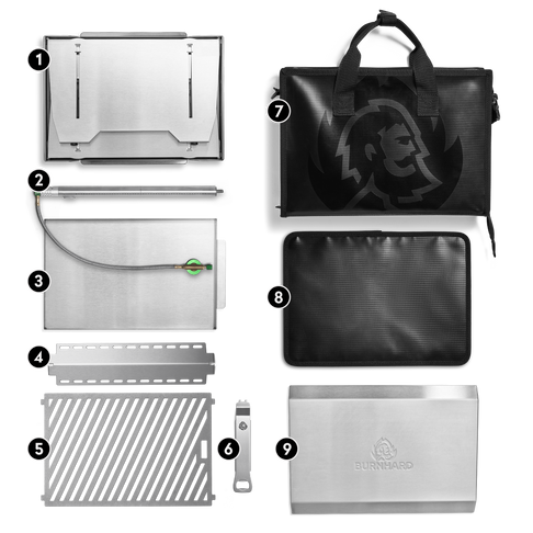 Lieferumfang JONES Jr. Campinggrill Lieferumfang JONES Jr. Campinggrill
