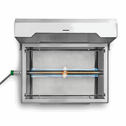 Image 64039426785653 Burnhard JONES Jr. 1-Brenner Klappgrill Grillkammer mit Edelstahlstabbrenner, Flammenverteiler und Edelstahl Grillrost