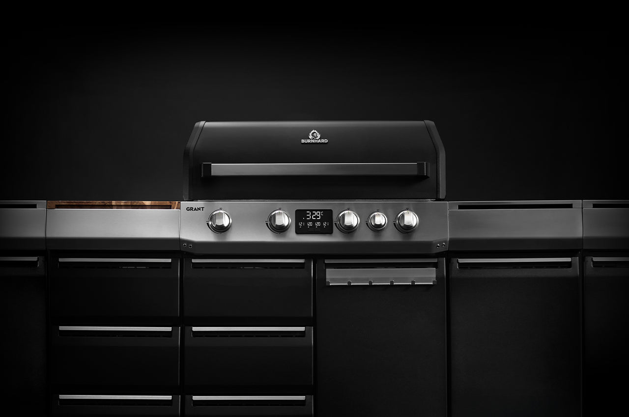 GRANT Modularer Gasgrill mit angebauten Modulen frontal