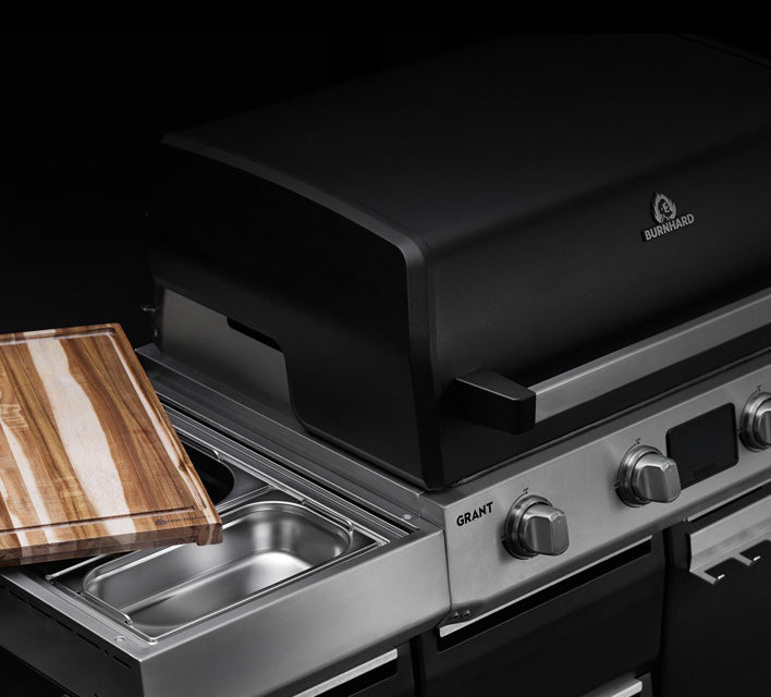 Detail weiterer Ausbau durch Seitentisch und Einzelschrank Modul