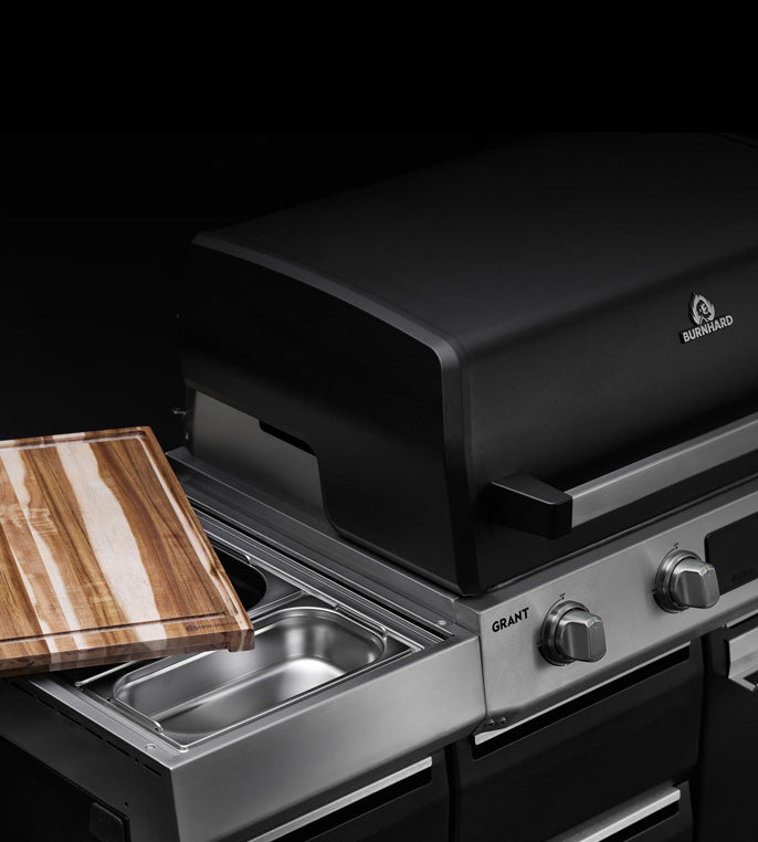 Detail weiterer Ausbau durch Seitentisch und Einzelschrank Modul