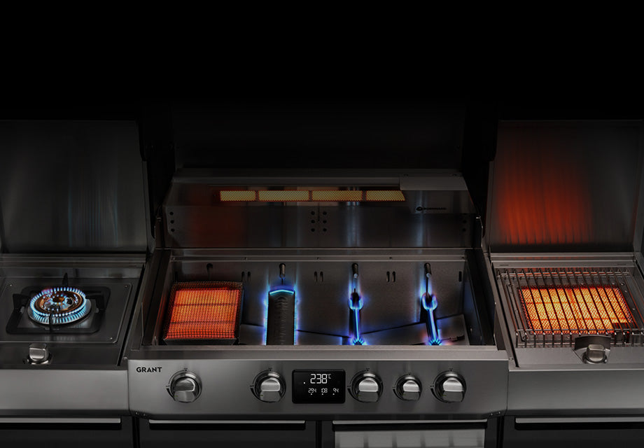 Detailbild Brennkammer mit Heckbrenne rund 3 verschiedenen Brenner-Typen-Optionen