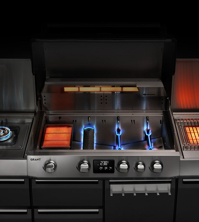 Detailbild Brennkammer mit Heckbrenne rund 3 verschiedenen Brenner-Typen-Optionen