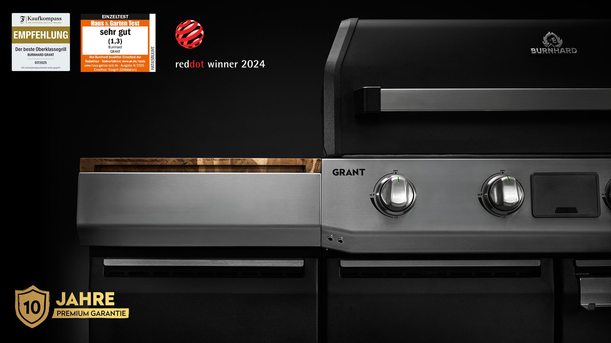 GRANT frontal mit 10 Jahre Premium Garantie Siegel GRANT frontal mit 10 Jahre Premium Garantie Siegel