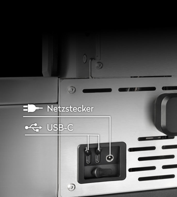 Detail USB-Hub für Netzstecker und USB-C