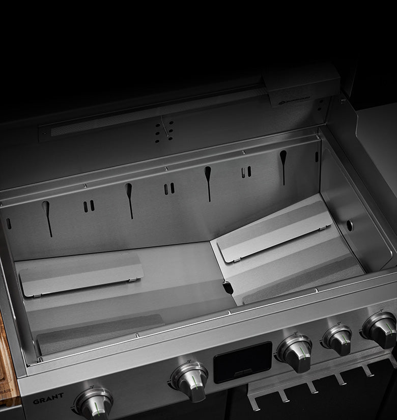 Detail entnehmbare Brennkammer-Schale