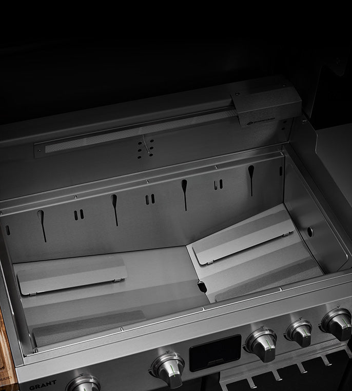 Detail entnehmbare Brennkammer-Schale