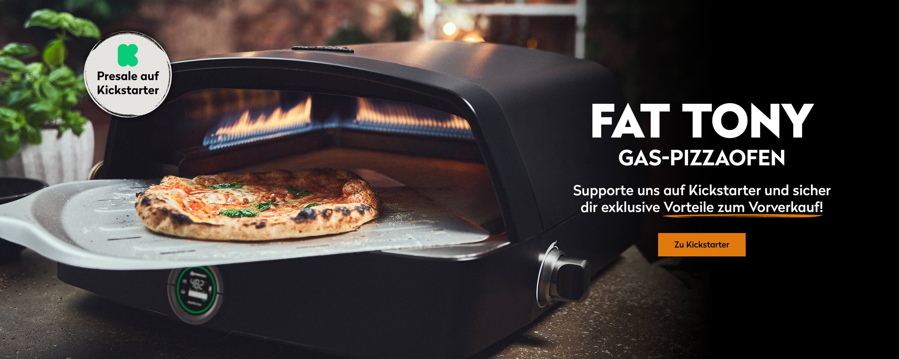 Fat TONY Gas-Pizzaofen – Supporte uns auf Kickstarter und sicher dir exklusive Vorteile zum Vorverkauf!