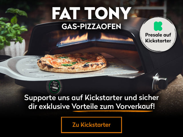 Supporte den innovativen Pizzaofen Fat TONY auf Kickstarter