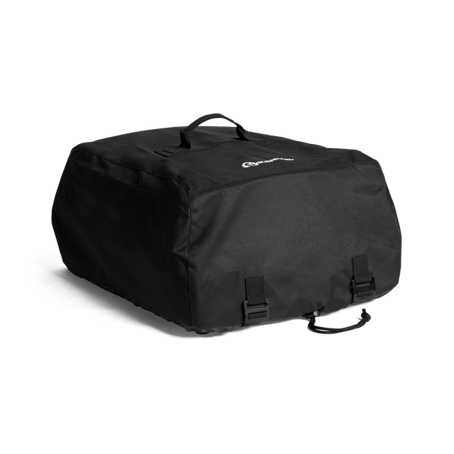 Transport-Tasche seitlich vor weißem Hintergrund Transport-Tasche seitlich vor weißem Hintergrund