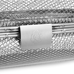 Detail Verschluss mit Logo Drehspiess Korb