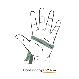 passend für Handumfang ab 23 cm