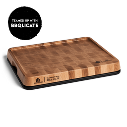 2-in-1 Schneidebrett Eiche mit Kunststoff Produkt-Kooperation mit Blogger BBQlicate