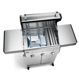 Detailansicht Brennkammer FRED Gasgrill 3-Brenner Basic 