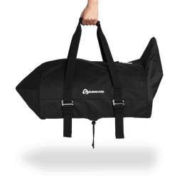 Transport-Tasche frontal an Tragegriffen gehalten