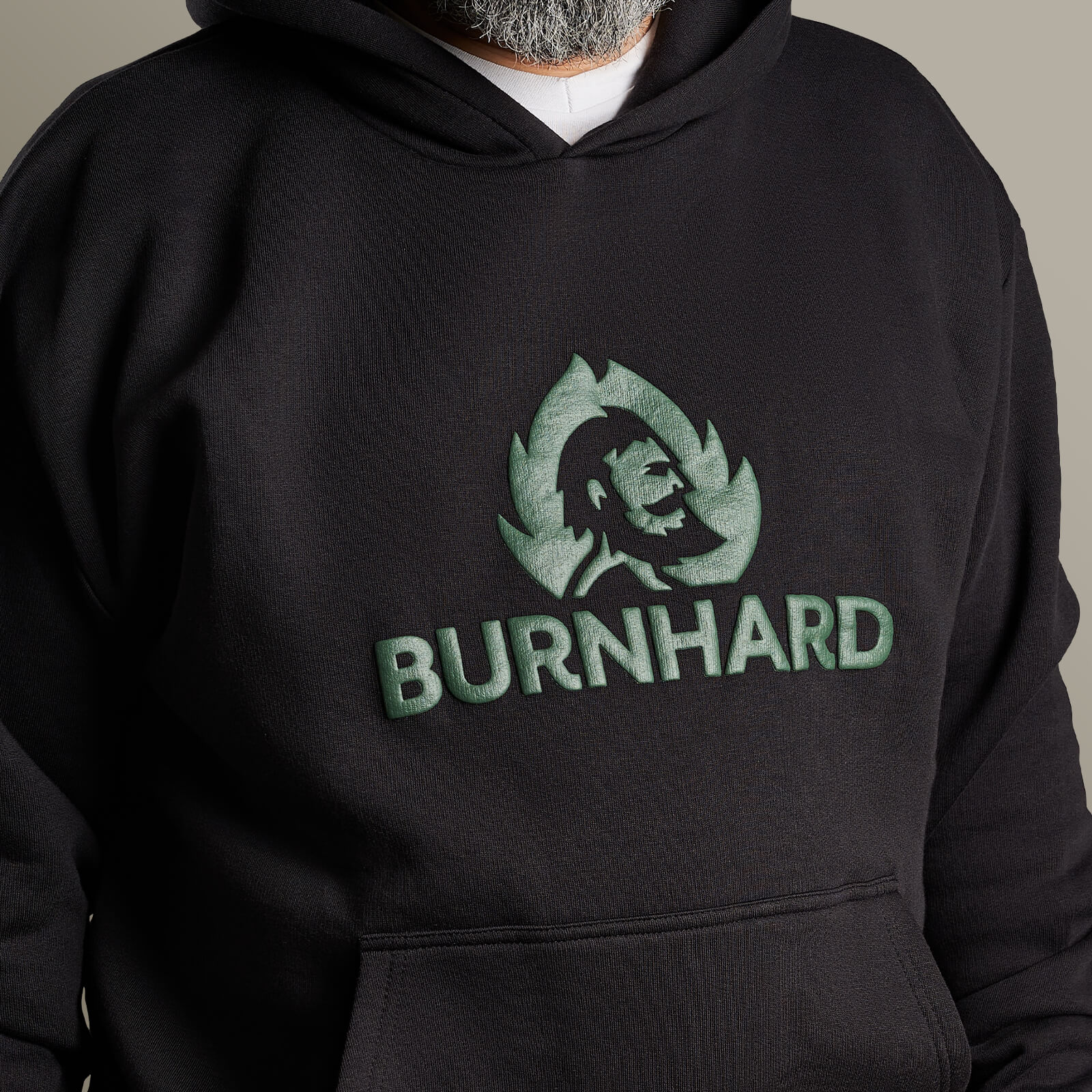BURNHARD Hoodie grünes Logo