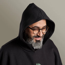 BURNHARD Hoodie mit aufgesetzter Kapuze