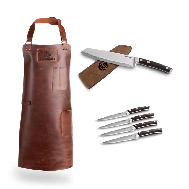 Grillschürze, RAGNAR Küchenmesser und Messer-Set