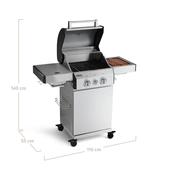 945506_ 945965 FRED Junior 2-Brenner Gasgrill Deluxe 