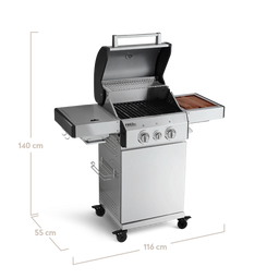 945506_ 945965 FRED Junior 2-Brenner Gasgrill Deluxe 