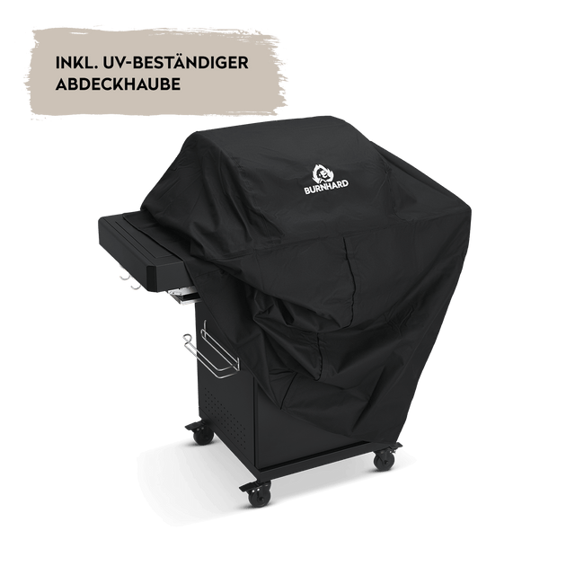 945510_945966 FRED Junior 2-Brenner Gasgrill Deluxe mit UV-beständiger Abdeckhaube