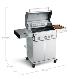 945517_945967 FRED Gasgrill 3-Brenner Deluxe schräg