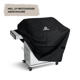 945517_945967 FRED Gasgrill 3-Brenner Deluxe seitlich mit UV-beständiger Abdeckhaube