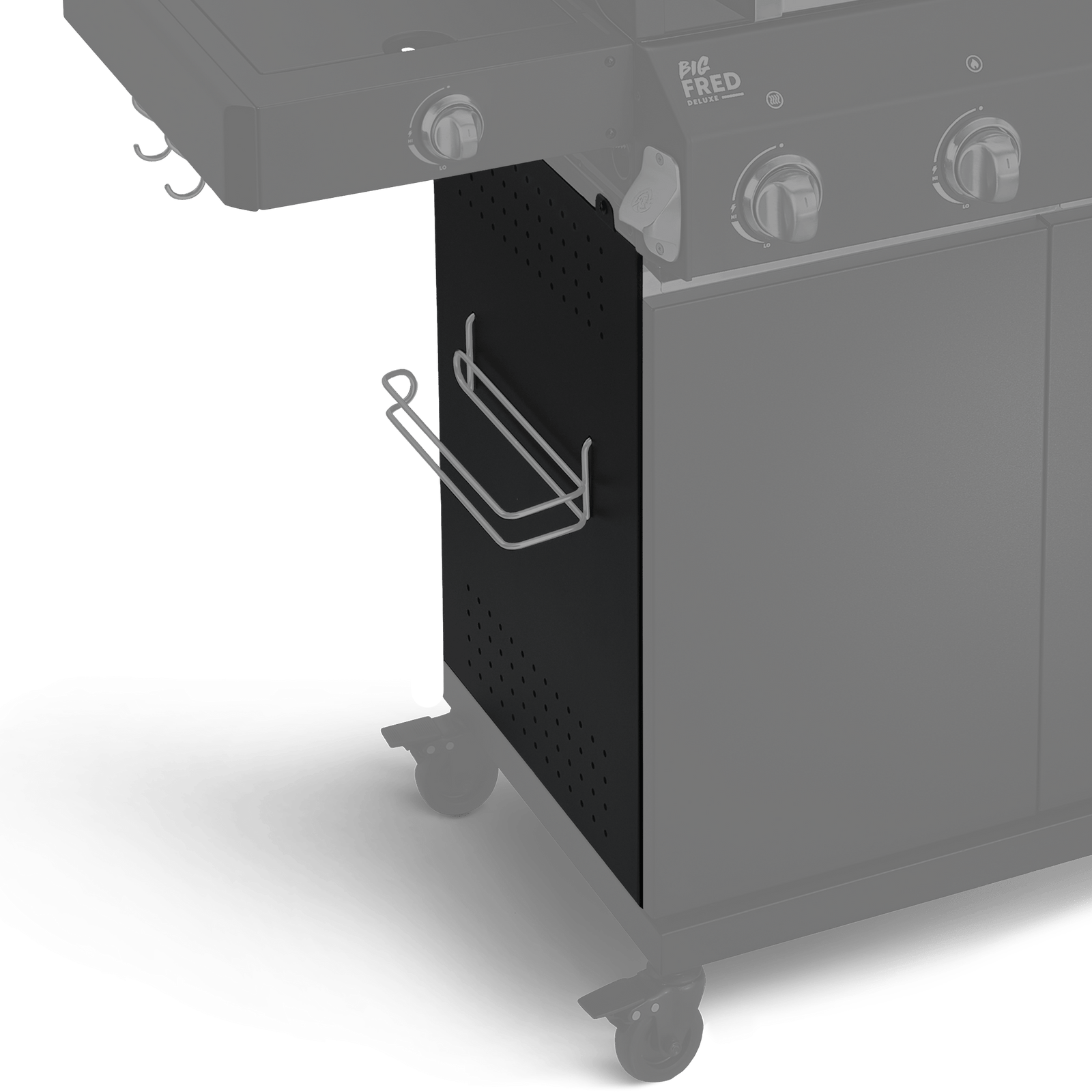 Seitenwand Unterschrank links Black FRED Series