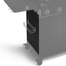 Seitenwand Unterschrank links Black FRED Series