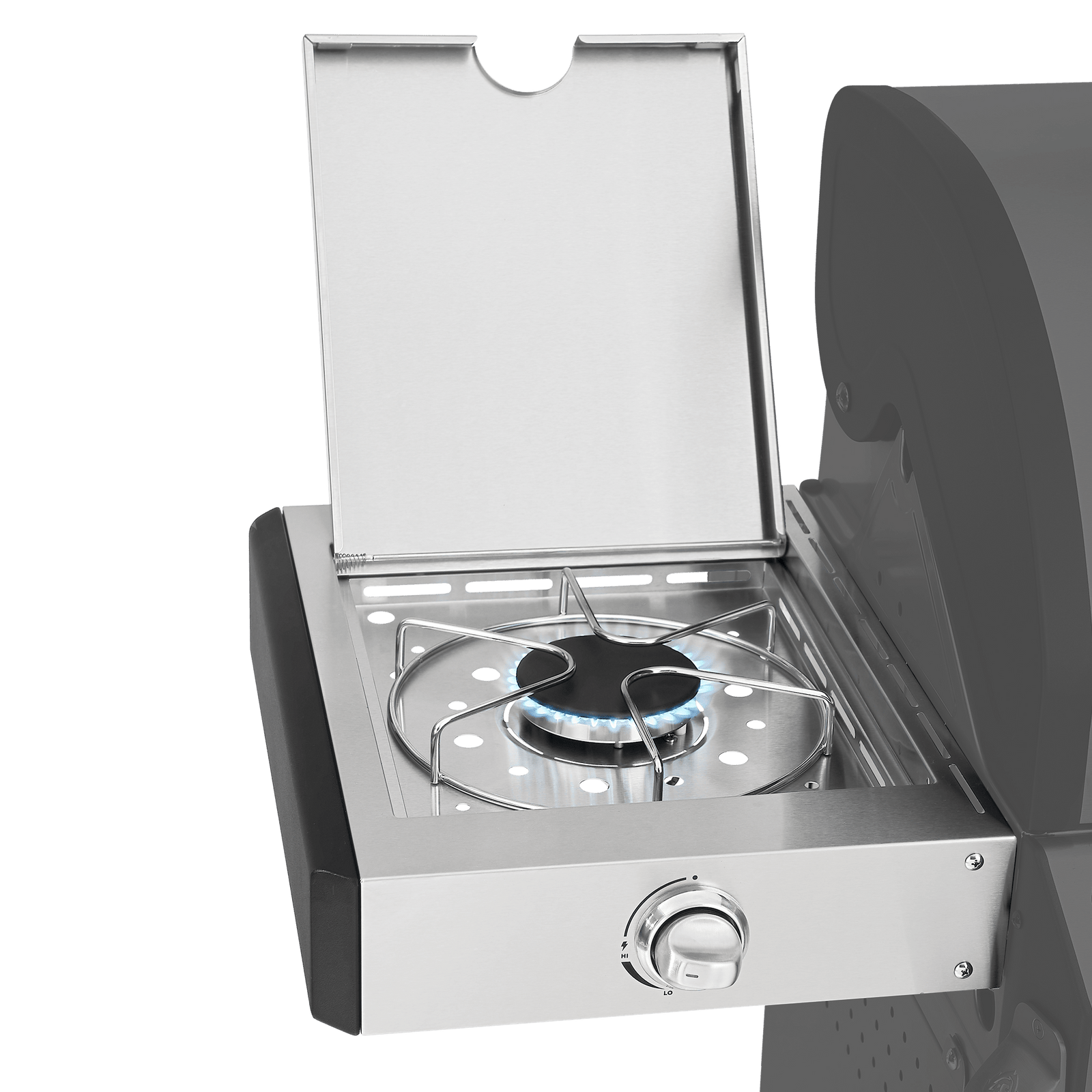 Seitentisch mit Kocher Deluxe Edelstahl FRED Series