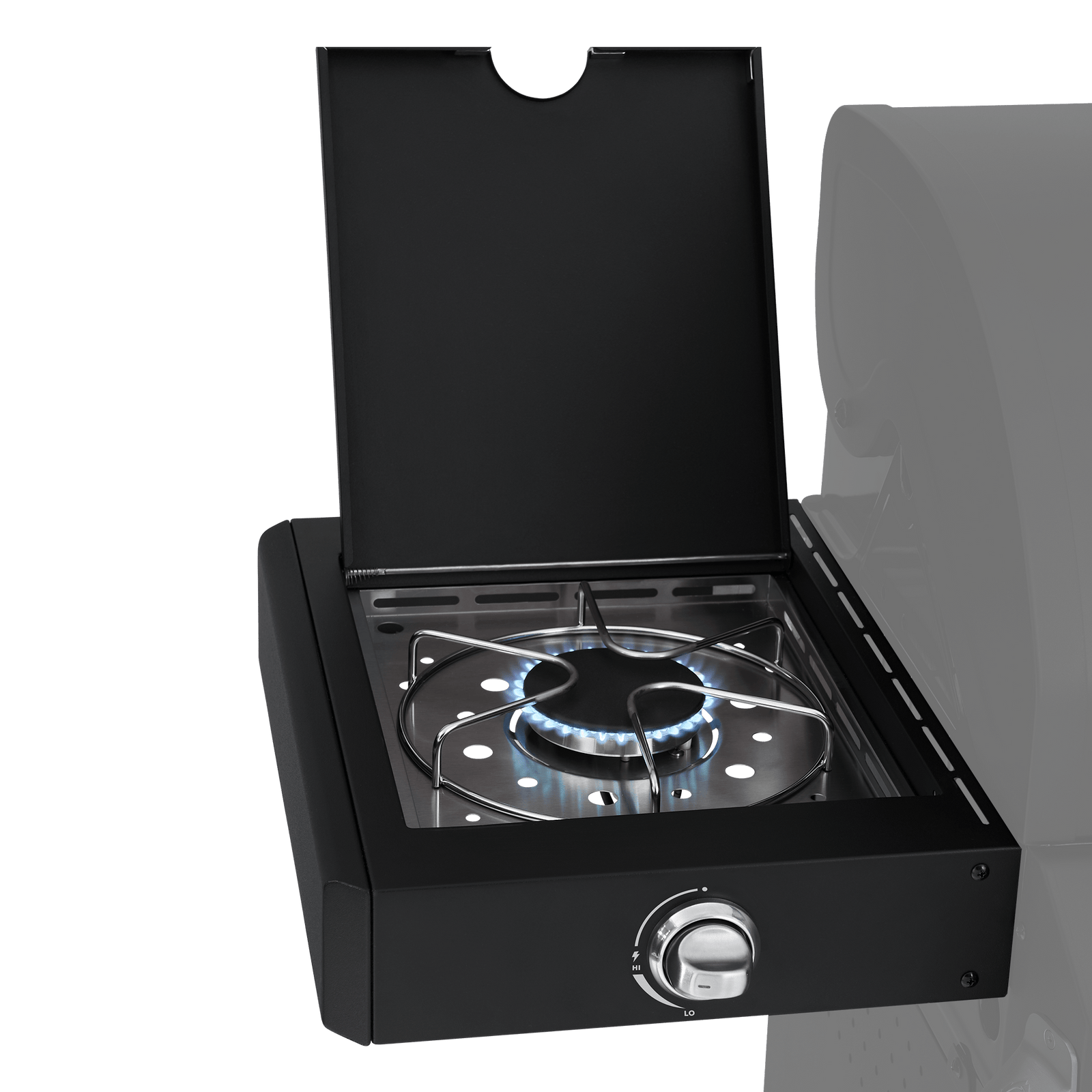 Seitentisch mit Kocher Deluxe Black FRED Series