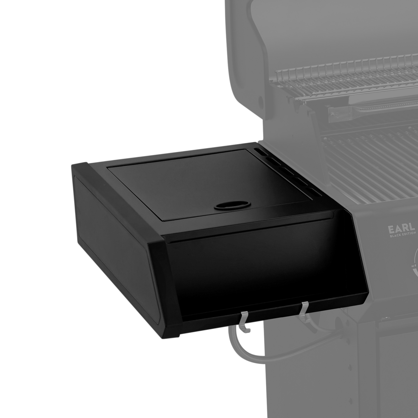 Seitentisch inkl. Infrarot-Brenner EARL Black