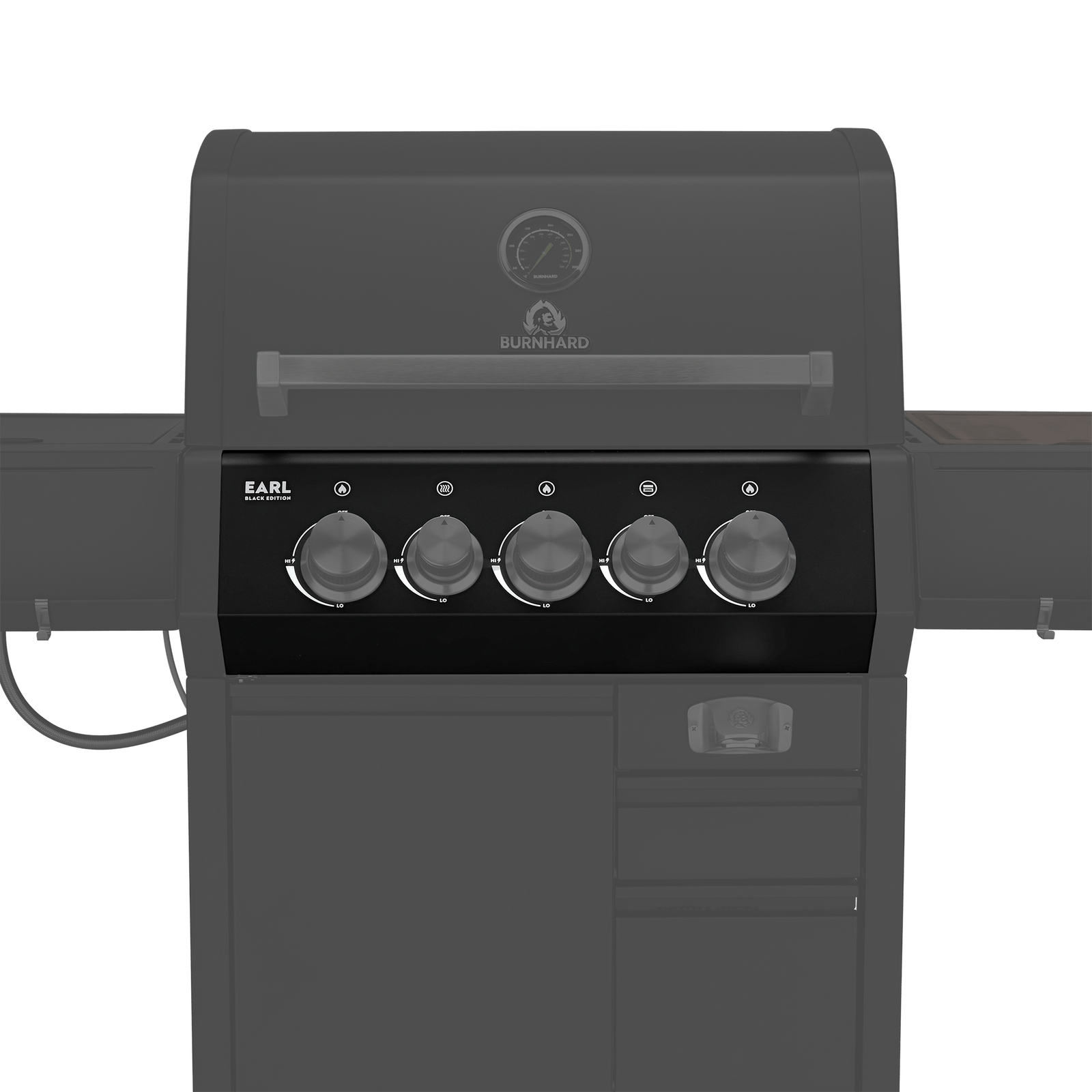 Frontblende Black EARL 3-Brenner Serie