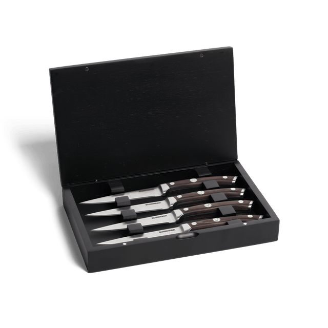 Steakmesser-Set 4-tlg. & Einstich-Thermometer, klappbar