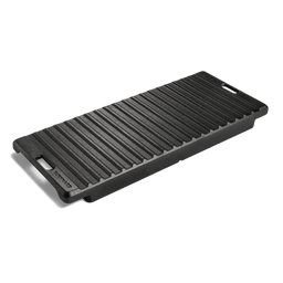 Gusseisen Grillplatte 2-in-1 für modularen Gasgrill GRANT Freisteller mit Grillseite