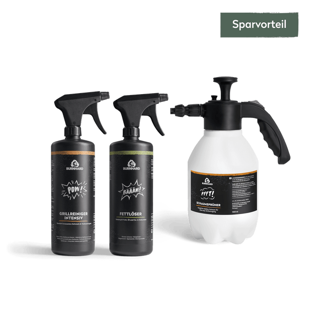 Grillreiniger Basic-Set mit Schaumsprüher 3-tlg.