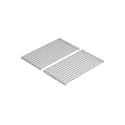 946762 Edelstahl-Grillrost für BURNHARD FRED Series 4 als zweiteiliges Set in schräger Produktansicht