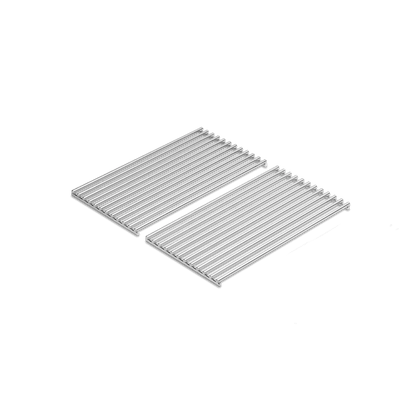 946762 Edelstahl-Grillrost für BURNHARD FRED Series 4 als zweiteiliges Set in schräger Produktansicht