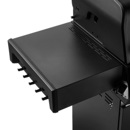 Schwarze Seitenablage des BURNHARD FRED Series 4 mit Ablagefläche 