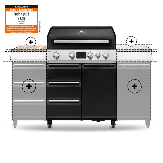 GRANT Modularer Gasgrill 4-Brenner