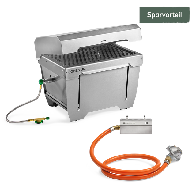 JONES Jr. mit Gasflaschenadapter 2er Set