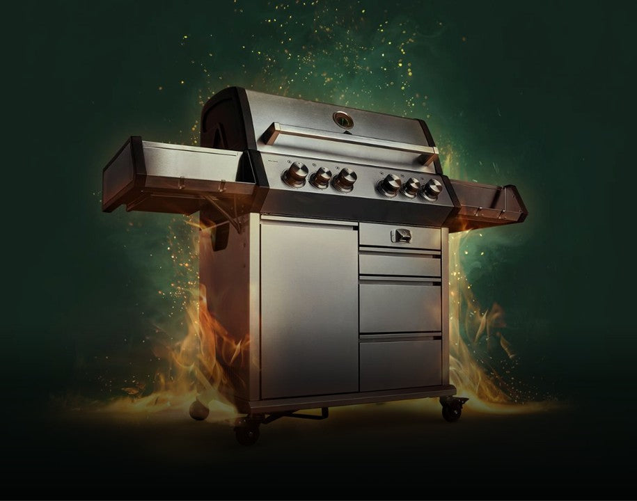 EARL Premium-Gasgrill mit Flammen