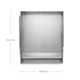 946371 Premium Plancha Draufsicht mit Bemaßung 36,8 cm x 44,4 cm