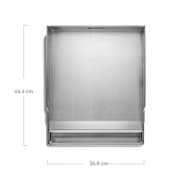 946371 Premium Plancha Draufsicht mit Bemaßung 36,8 cm x 44,4 cm
